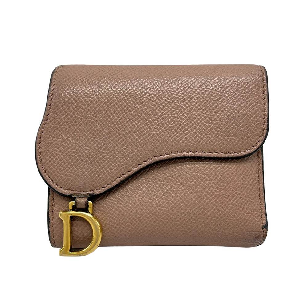 Christian Dior Saddle Wallet Trifold Wallet